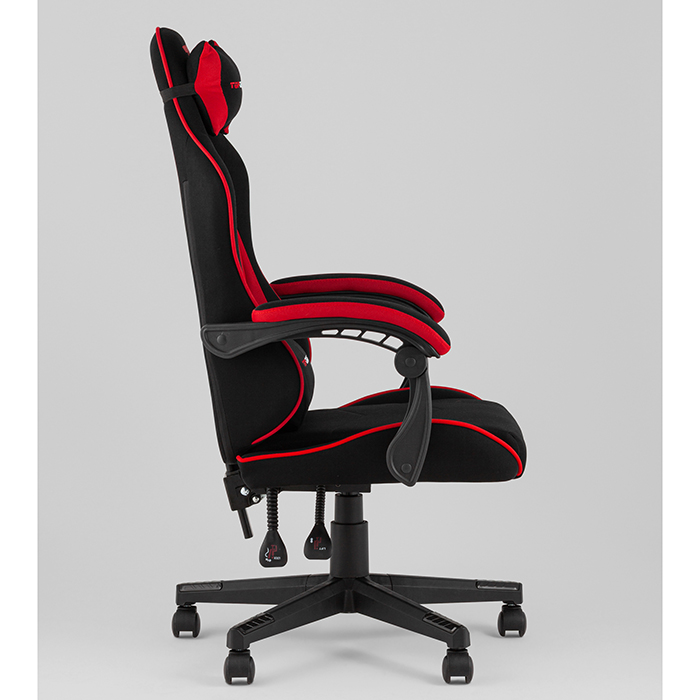 Кресло игровое TopChairs Phantom чёрно-красный Stool Group GF-D80 TT701+TT703