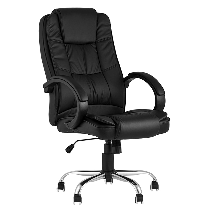 Кресло офисное TopChairs Atlant New чёрный Stool Group D-430 black