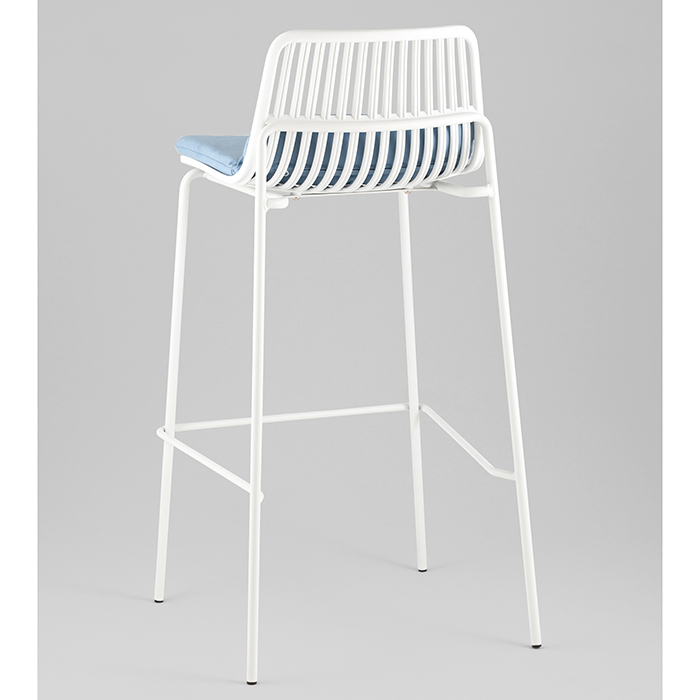 Стул барный Louran с подушкой белый Stool Group D-012H-75 white