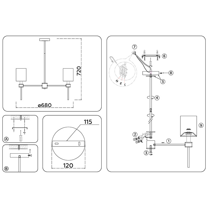 Люстра Ambrella Light LH72371