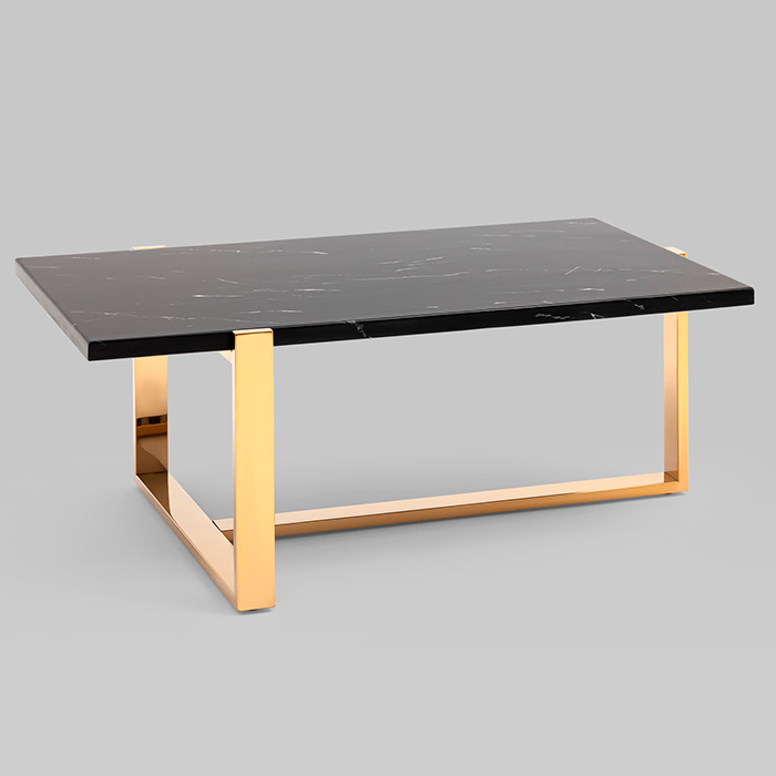 Журнальный столик Тоби 109х66 чёрный мрамор Stool Group ECT-5004-TG
