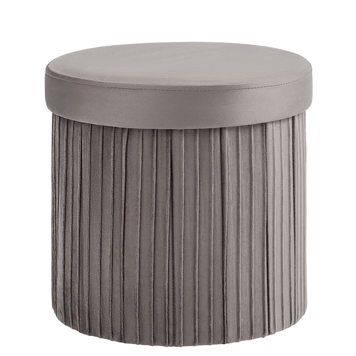 Пуф складной с ящиком Store Round антрацитовый Stool Group HS15-F11 V17