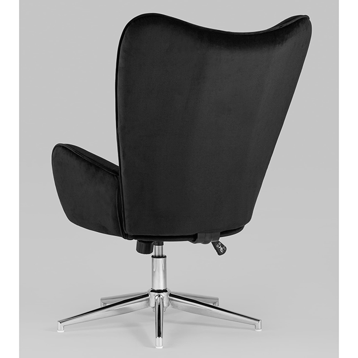 Кресло регулируемое Филадельфия велюр чёрное Stool Group FUCHS HLR-80