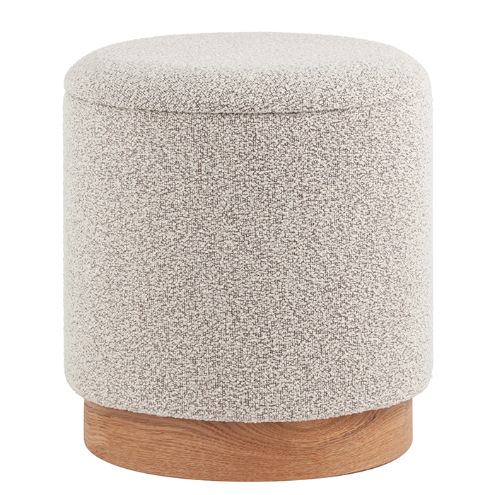 Пуф с ящиком Холли S букле бежевый Stool Group 21B810BCB-M BCB-2