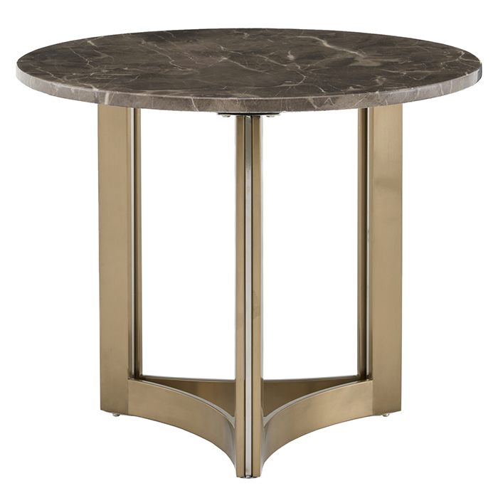 Журнальный столик Кассия D60 темная керамика Stool Group EET-292-BRCGS-brown 5105-9