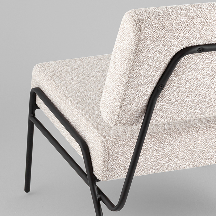Кресло Теллинг шенилл серо-бежевый Stool Group LV-116-M18-01
