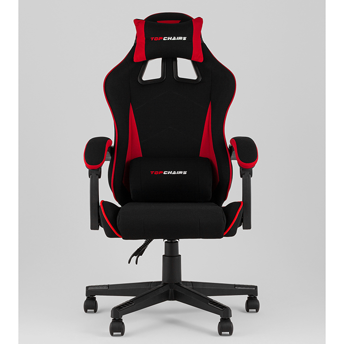 Кресло игровое TopChairs Phantom чёрно-красный Stool Group GF-D80 TT701+TT703