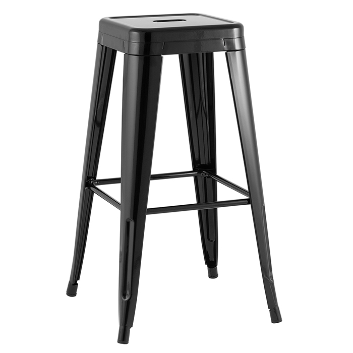 Стул барный Tolix чёрный Stool Group YD-H765 KD LG-01