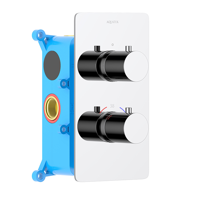 Смеситель для ванны встраиваемый термостатический Европа Aquatek AQ1392CR