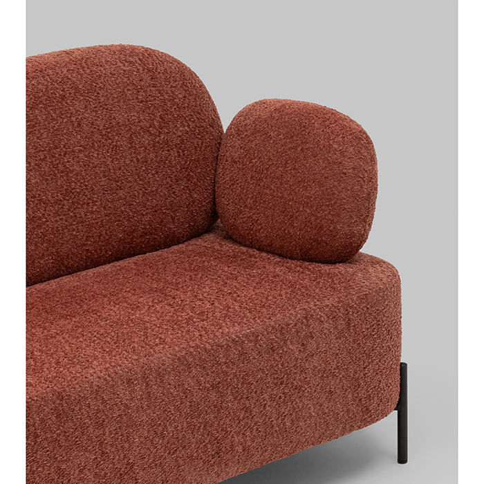 Диван Кэнди букле коралловый Stool Group vd-dv-candy-cm63