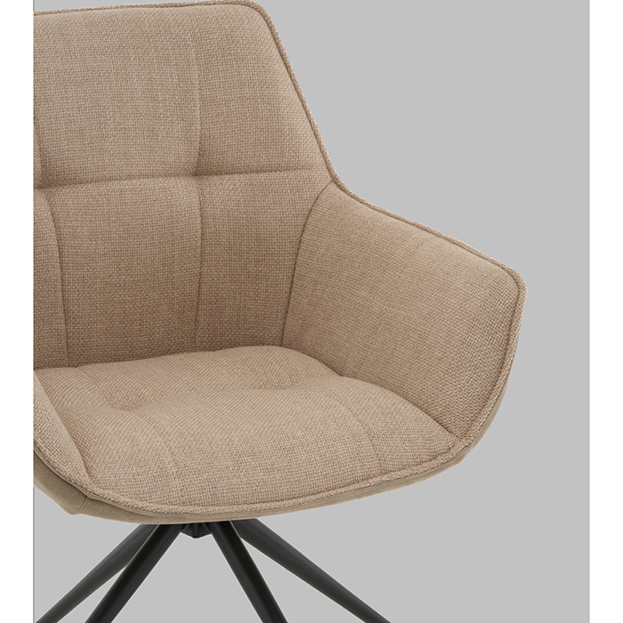 Кресло вращающееся Кимберли рогожка/замша бежевый Stool Group AV 344 W130/K02-K20PM-9005