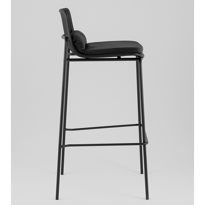 Стул барный Louran с подушкой чёрный Stool Group D-012H-75 black