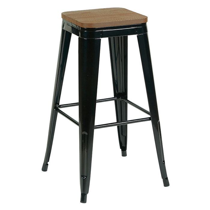 Комплект барных стульев Tolix чёрный (4 шт) Stool Group YD-H765-W KD LG-01 X4