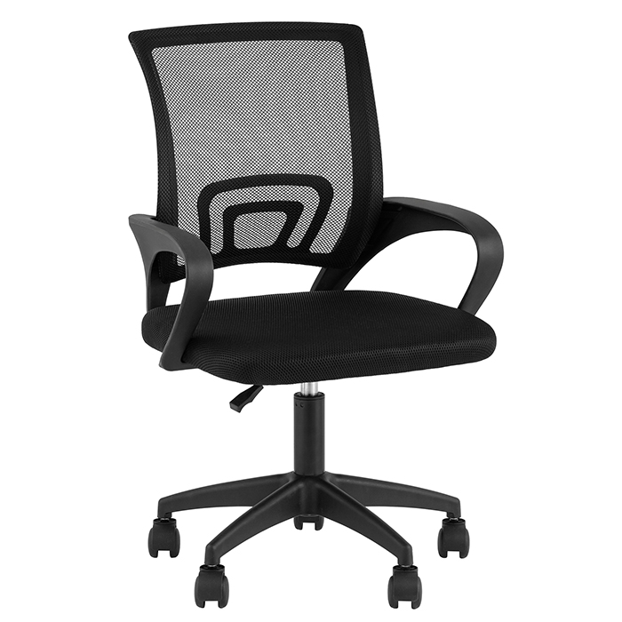 Кресло офисное TopChairs Simple чёрный Stool Group OUE-2501 black