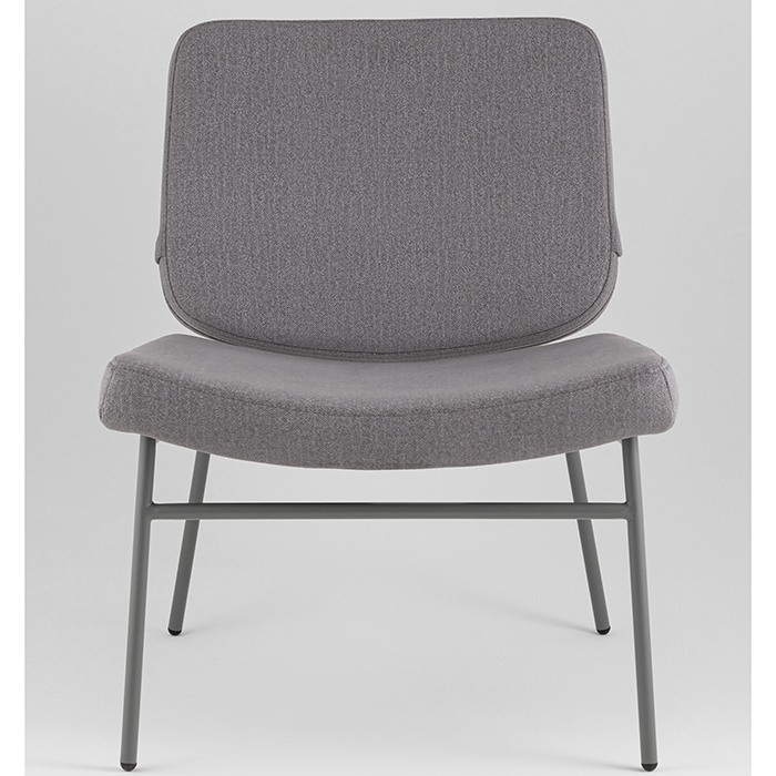 Кресло Эбигейл велюр серый каркас серый Stool Group LV-120-E86-7005
