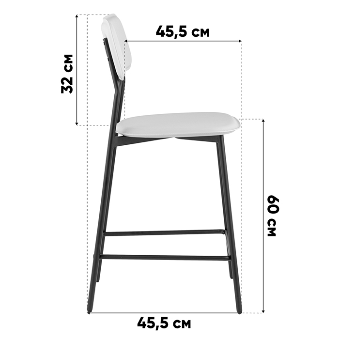 Стул барный Mikkie коричневый Stool Group HPB-2317 HAB1-27
