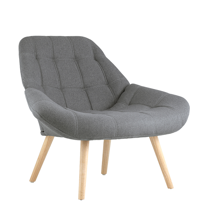 Кресло Олби Квадро серый Stool Group QH-8927K 875-18 grey