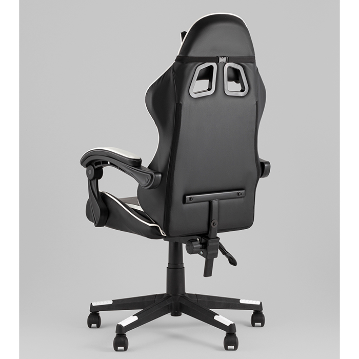 Кресло игровое TopChairs Shadow чёрно-белый Stool Group GF-8079 black+white