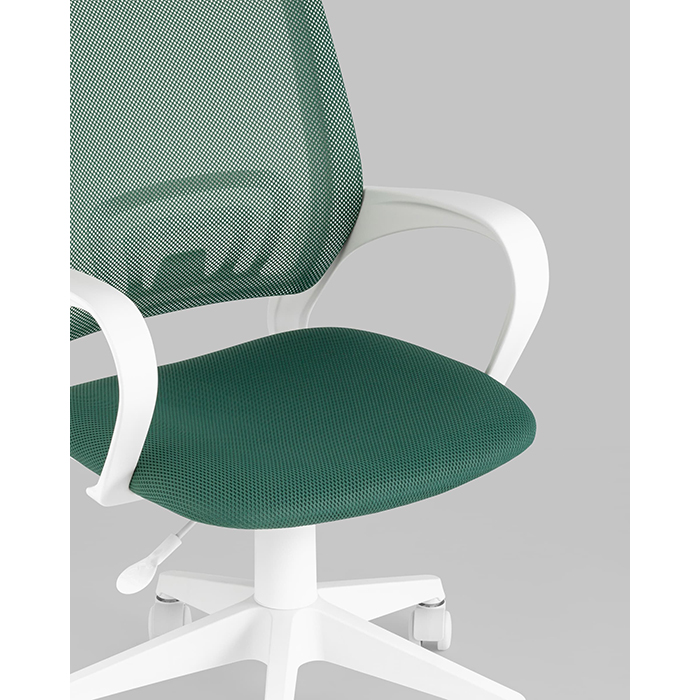 Кресло офисное TopChairs зелёный сетка Stool Group ST-BASIC-W/GN/TW-30