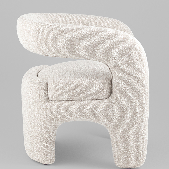 Кресло-лаунж Bones жемчужный Stool Group FDC5014 PEARL