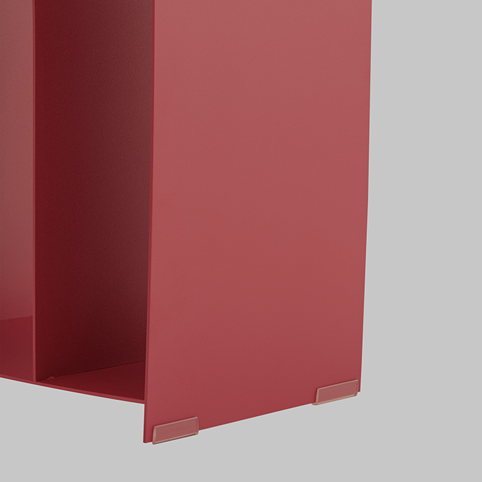 Журнальный столик Arwel металл бордовый Stool Group MT-140 DB-032