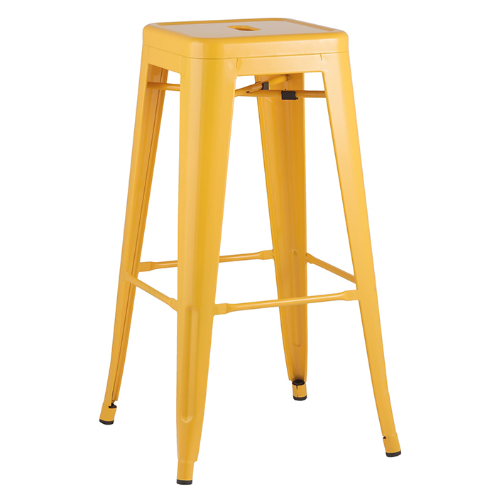 Стул барный Tolix жёлтый Stool Group YD-H765 LG-06