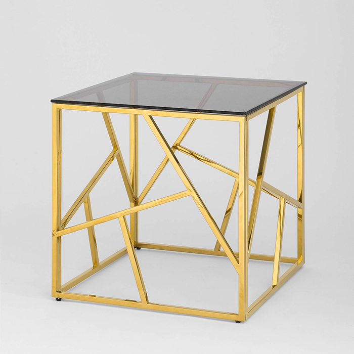 Журнальный столик D55 Арт Деко стекло Stool Group EET-015-TG-SK