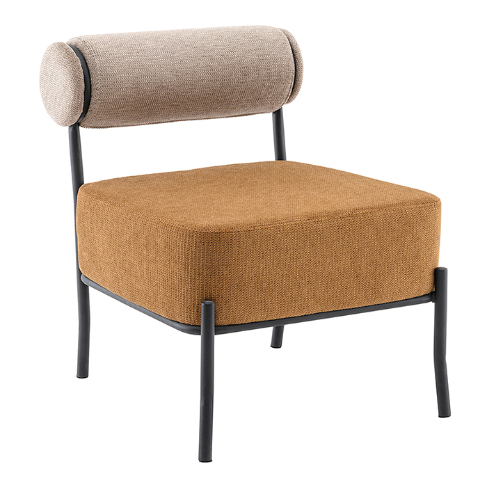 Кресло Ponpoun бежевый терракотовый Stool Group Totoro Lounge OTE-SH 170+272 bl.l
