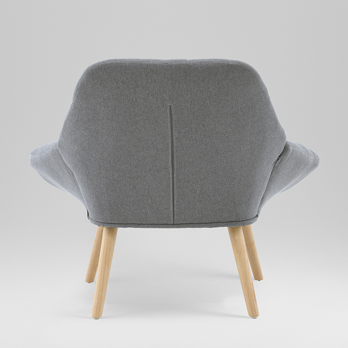 Кресло Олби Квадро серый Stool Group QH-8927K 875-18 grey