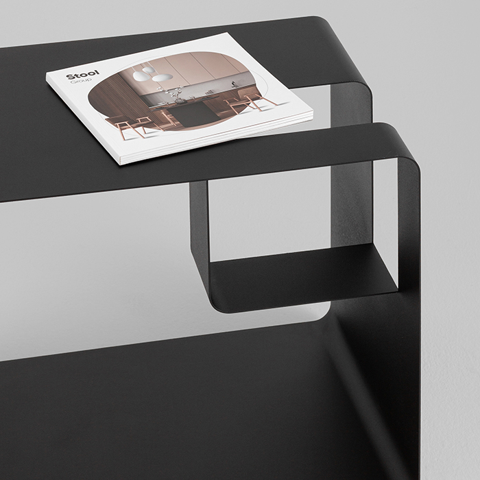 Журнальный столик Viwa металл чёрный Stool Group MS-150-1 DB-001