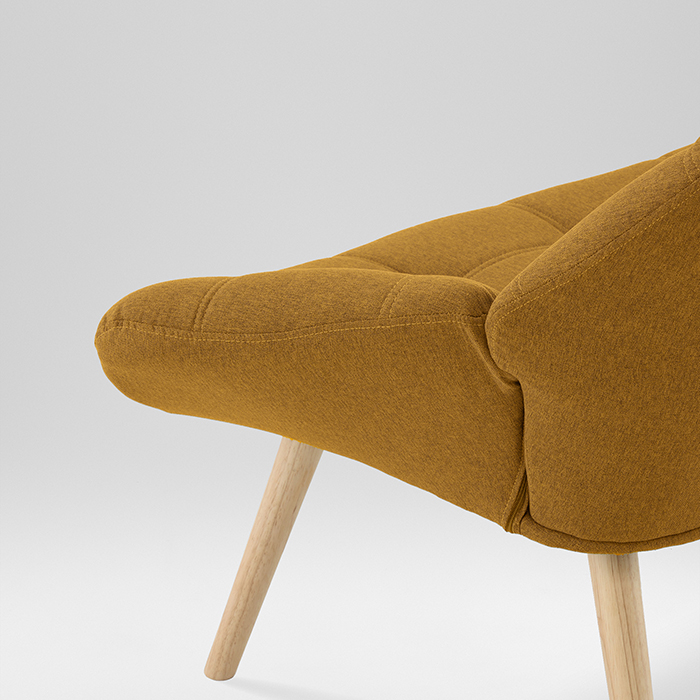 Кресло Олби Квадро горчичный Stool Group QH-8927K 875-7 brown