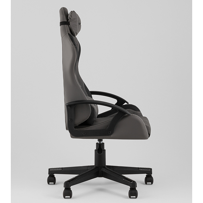 Кресло игровое TopChairs Wyvern серо-чёрный Stool Group GF-8066-6 grey+black