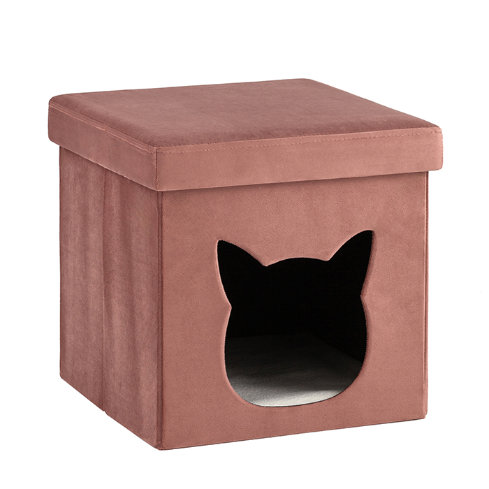 Пуф складной с ящиком Store Pet розовый Stool Group HS-PT55 V34