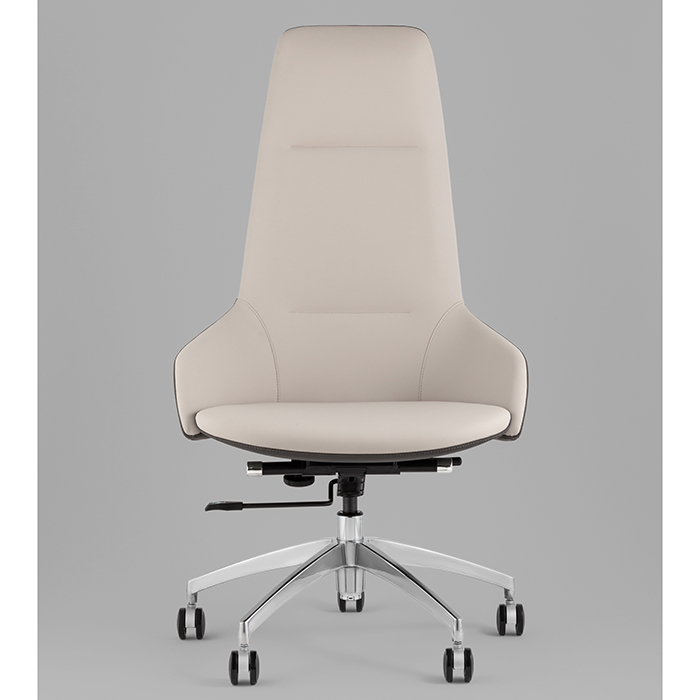 Кресло офисное TopChairs Soulo бежевый/серый Stool Group A308 8371-12/1