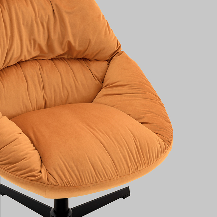 Кресло Оррелл терракотовый Stool Group QH-8347KT HLR-43 orange