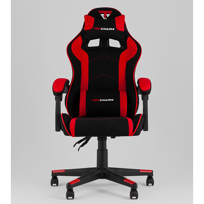 Кресло игровое TopChairs Shadow чёрно-красный Stool Group GF-8079 TT701+TT703