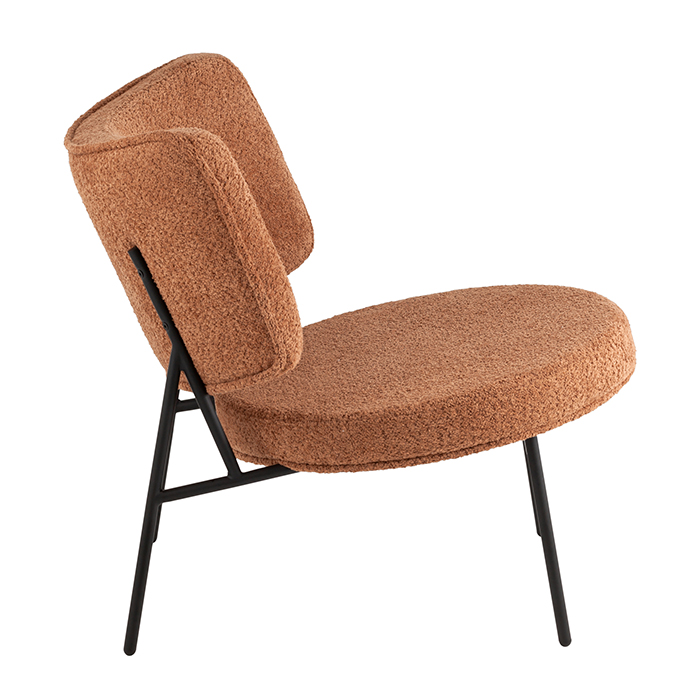 Кресло District Lounge букле терракотовый Stool Group LV-101-S493-01
