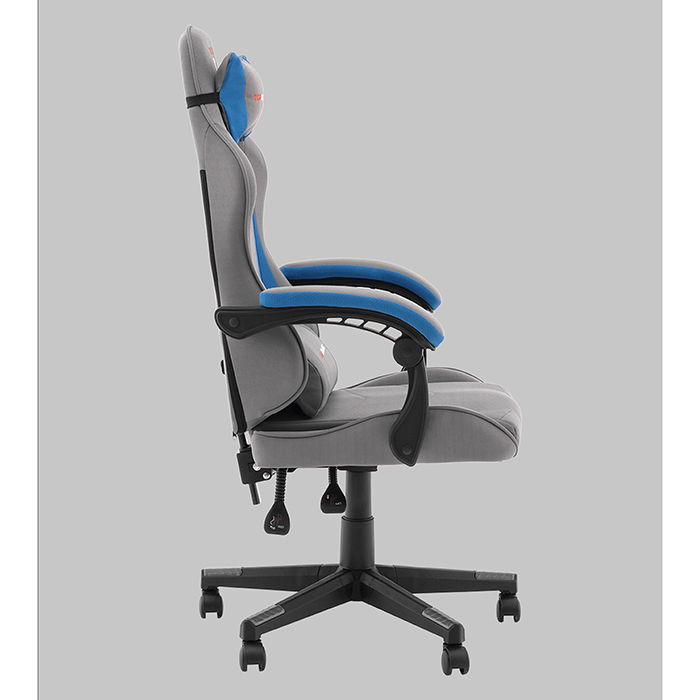 Кресло игровое TopChairs Phantom серо-голубой Stool Group GF-D80 TT706+TT702