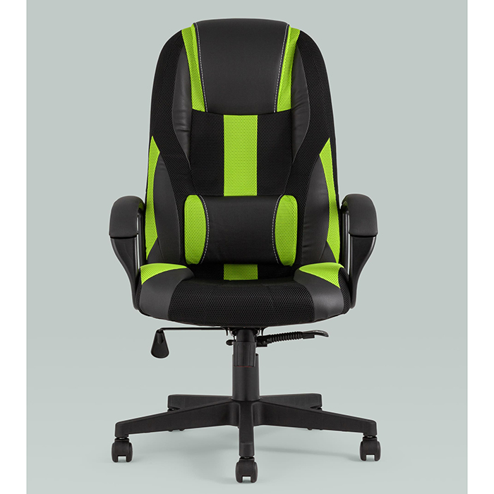 Кресло игровое TopChairs ST-Cyber 9 чёрный/зелёный Stool Group ST-CYBER 9 GREEN