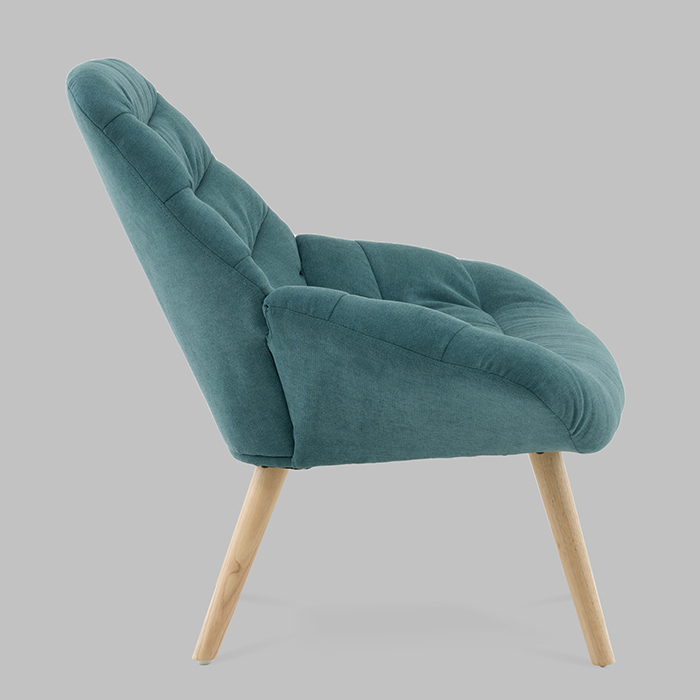 Кресло Олби Страйпс тёмно-бирюзовый Stool Group QH-2805K 263-8 green