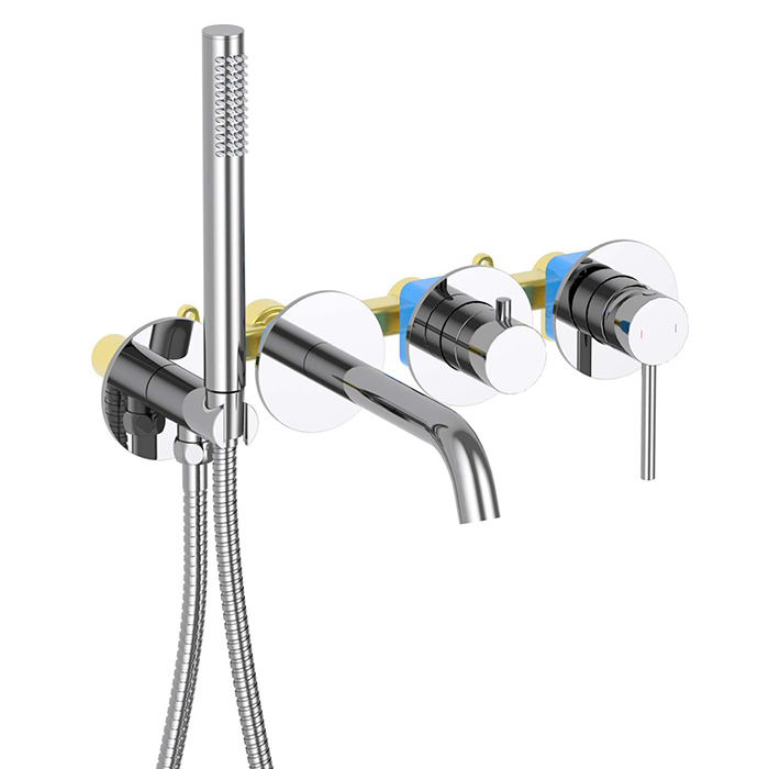 Смеситель для ванны встраиваемый Европа Aquatek AQ1344CR