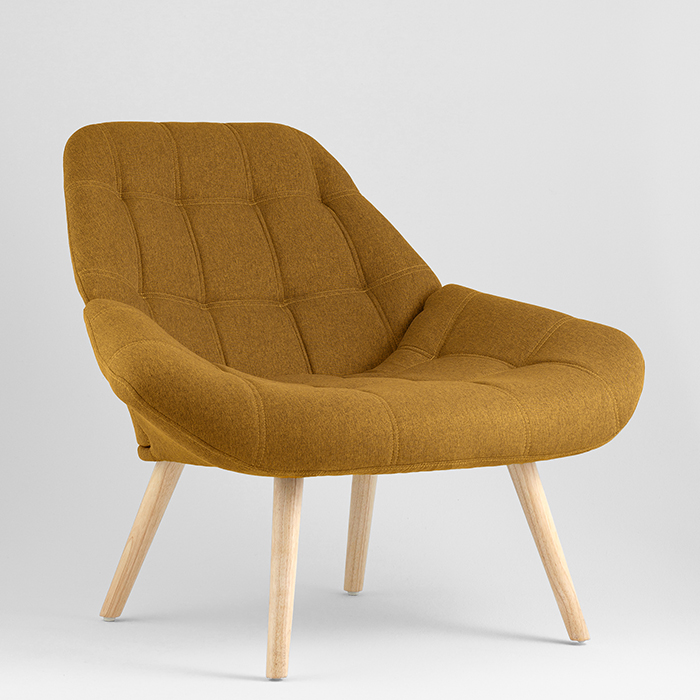 Кресло Олби Квадро горчичный Stool Group QH-8927K 875-7 brown