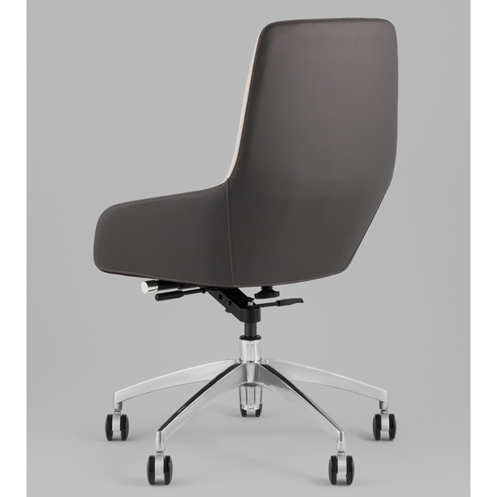 Кресло офисное TopChairs Soulo бежевый/серый Stool Group A308-A 8371-12/1