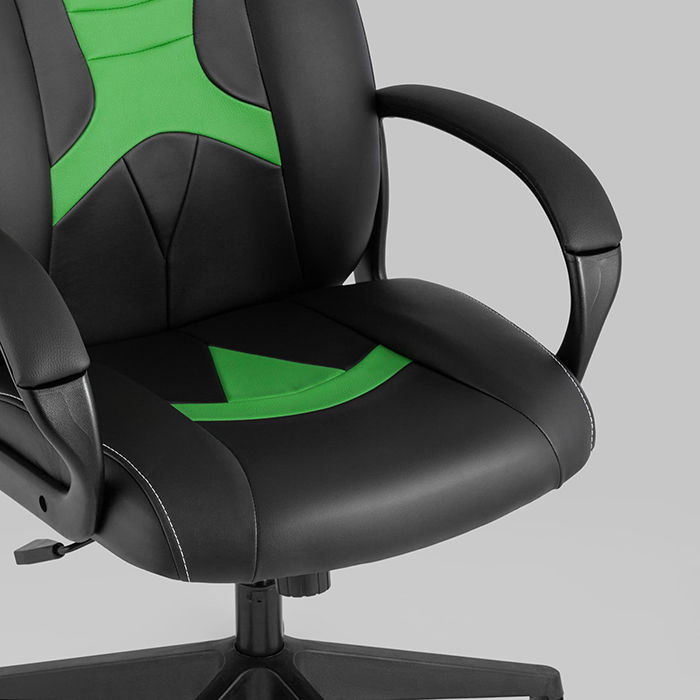 Кресло игровое TopChairs ST-Cyber 8 чёрный/салатовый Stool Group ST-CYBER 8 LGREEN