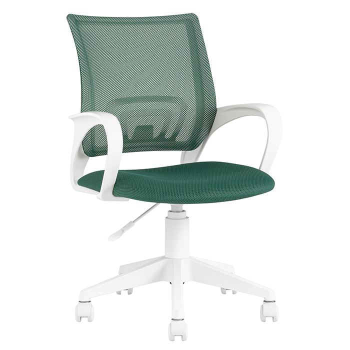 Кресло офисное TopChairs зелёный сетка Stool Group ST-BASIC-W/GN/TW-30