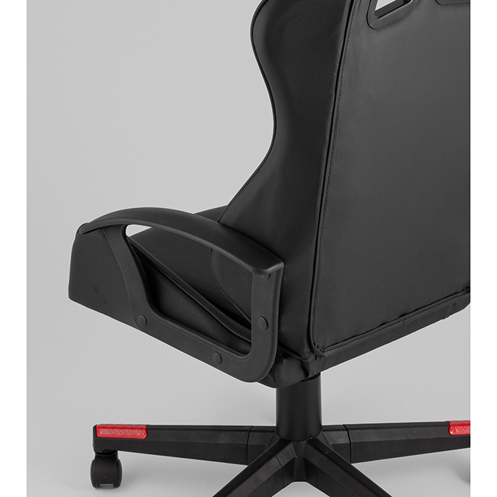 Кресло игровое TopChairs Warden чёрно-красный Stool Group GF-8066-5 black+red