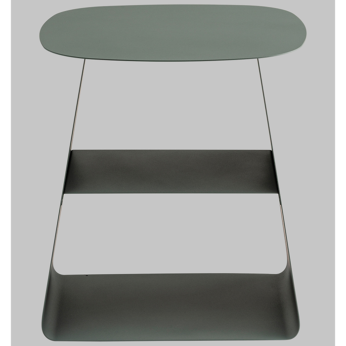 Журнальный столик Leyre металл зелёный Stool Group MT-123S DB-022