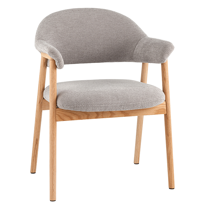Стул Tavu с деревянными ножками серый Stool Group DM4774 OTE-S-451 GREY