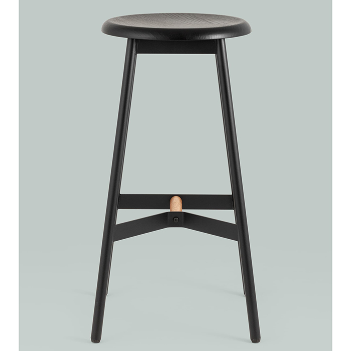 Стул барный Knobb чёрный Stool Group 9117H75 black