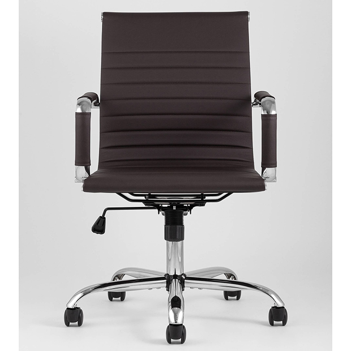 Кресло офисное TopChairs City коричневый Stool Group D-101 brown